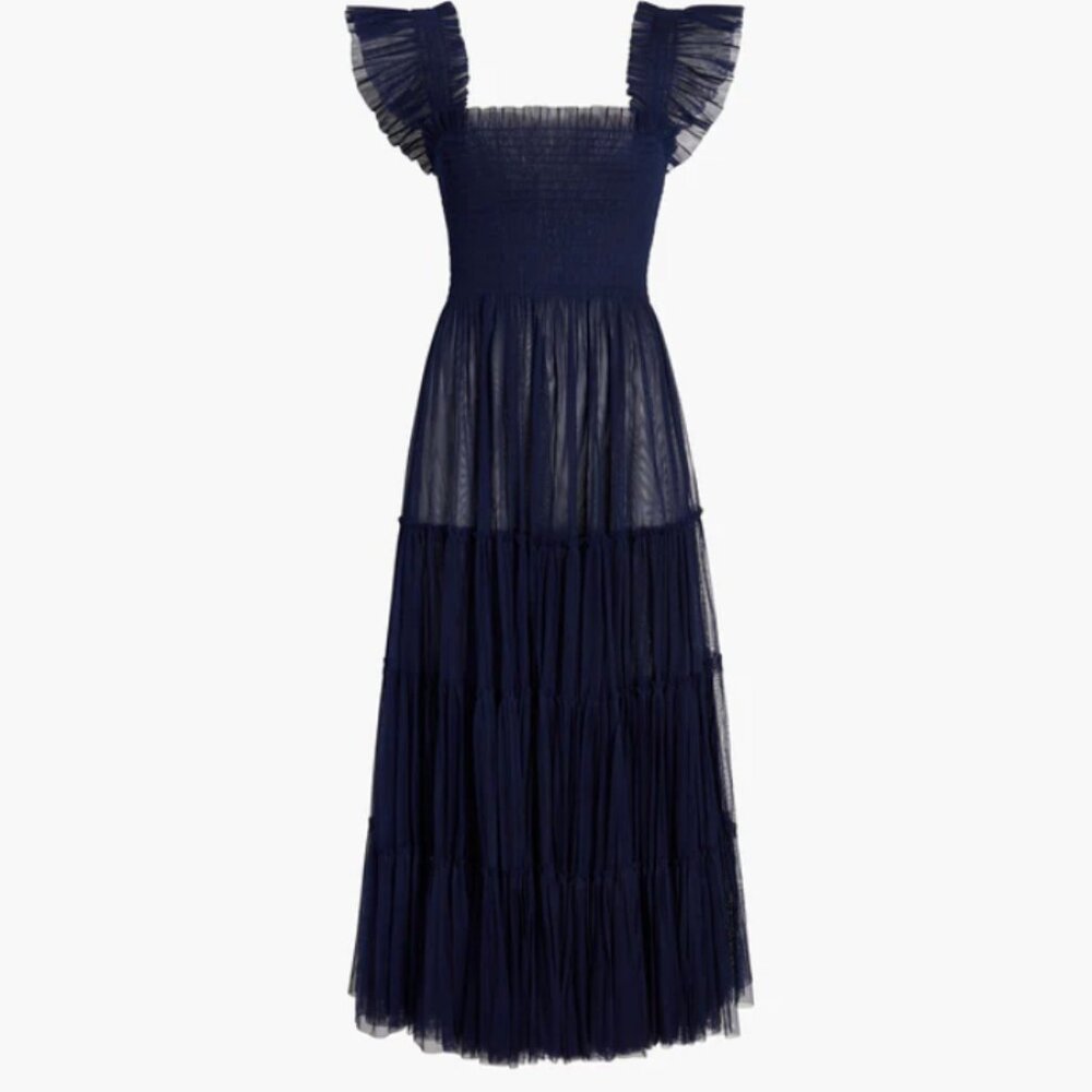 NWOT Hill House Home Navy Tulle Ellie + NWT GapBody Navy Slip